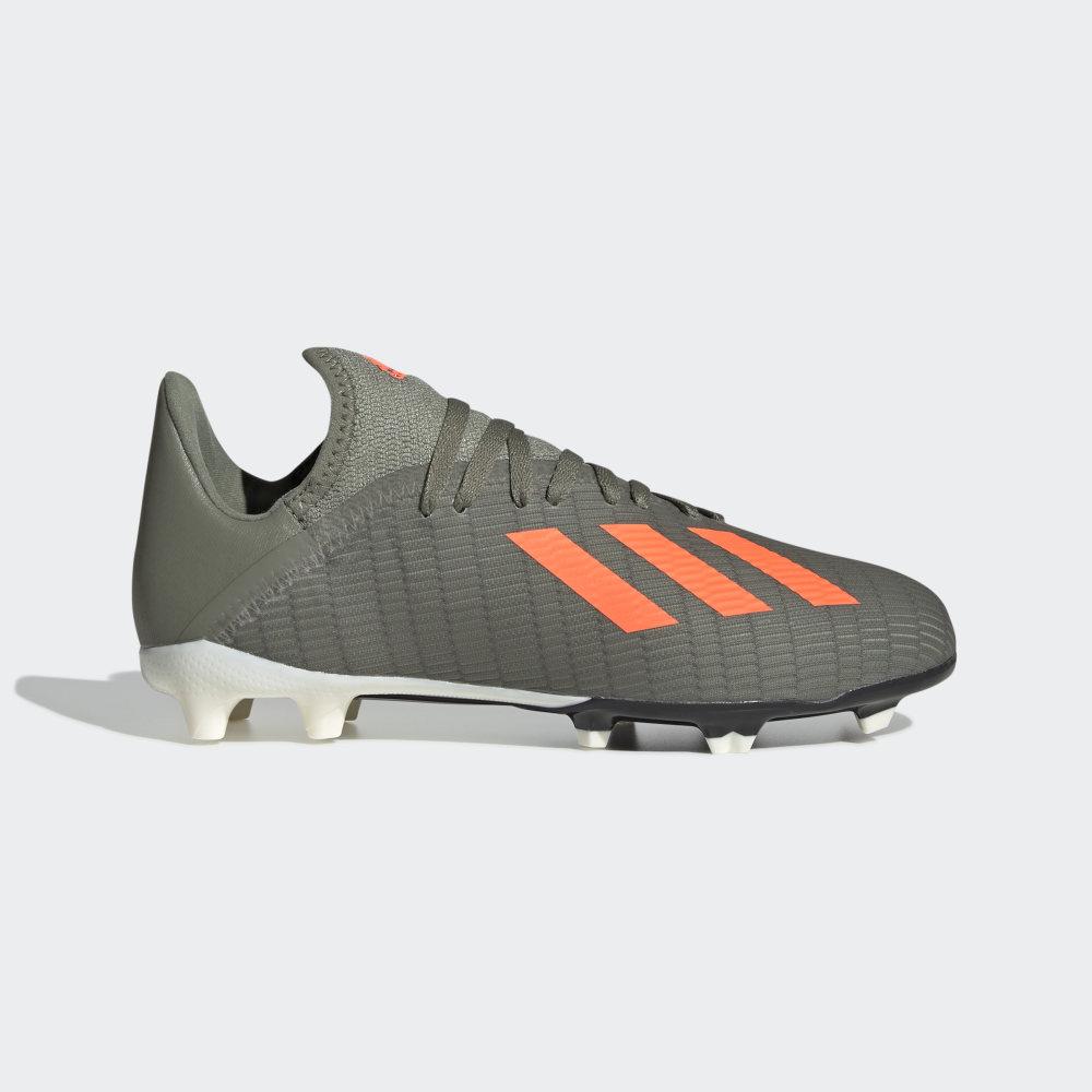 Adidas X 19.2 Firm Ground Férfi Stoplis Cipő Zöld/Narancssárga/Fehér Akció 504917-ZBO